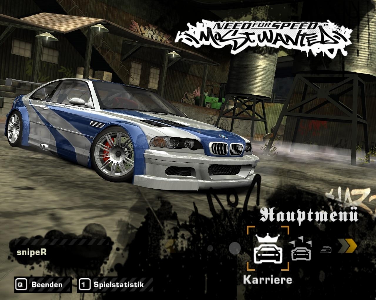 Игры need for speed most. NFS MW 2005 меню. NFS most wanted 2005 геймплей. БМВ м3 GTR. Нфс МВ диск.