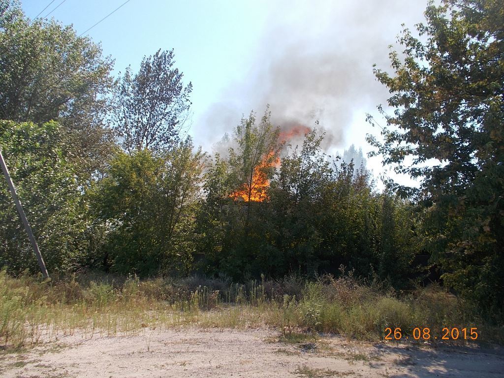 Пожар в Херсонской области
